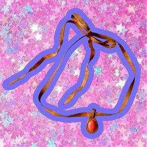 Vintage DOGEARED Y2K Leather & Coral Necklace Choker Free People 2000s 90s boho